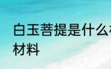 白玉菩提是什么材质 白玉菩提是什么材料