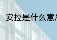 安拉是什么意思 安啦的意思是什么