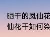 晒干的凤仙花干怎么染指甲 晒干的凤仙花干如何染指甲