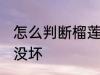 怎么判断榴莲坏没坏 如何判断榴莲坏没坏