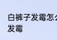 白裤子发霉怎么洗掉 如何解决白裤子发霉