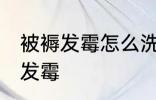 被褥发霉怎么洗掉霉斑 如何解决被褥发霉
