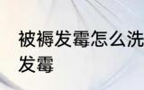被褥发霉怎么洗掉霉斑 如何解决被褥发霉