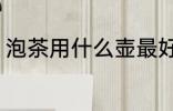 泡茶用什么壶最好 泡茶的壶如何选择