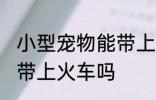 小型宠物能带上火车吗 小型宠物可以带上火车吗