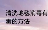 清洗地毯消毒有哪些方法 清洗地毯消毒的方法