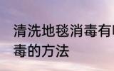清洗地毯消毒有哪些方法 清洗地毯消毒的方法