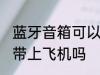 蓝牙音箱可以带上飞机吗 蓝牙音箱能带上飞机吗