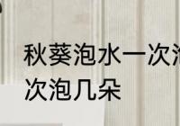 秋葵泡水一次泡几朵 使用秋葵泡水一次泡几朵