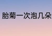 胎菊一次泡几朵最佳 每次泡几朵胎菊